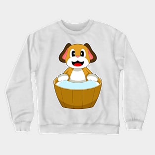 Dog Bathe Bathtub Crewneck Sweatshirt